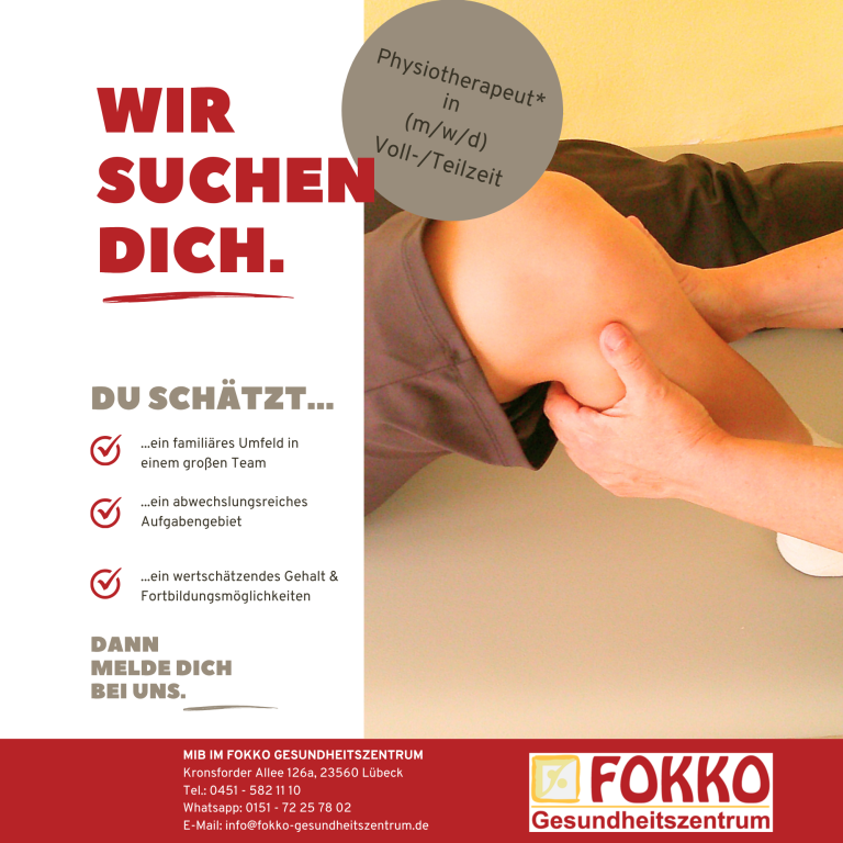 Stellenanzeige Physiotherapeut Wir suchen Physiotherapeut (m/w/d)